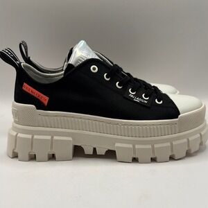 Palladium Black White Chunky Platform Lug Sole Sneakers Women US‎ Size 7